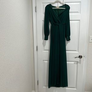Baltic Born/Long-Sleeved Hunter Green Dress